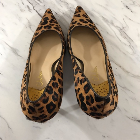 Cole Haan x Nike Air Collaboration Women’s Pony Hair Cheetah Print Heels. - Picture 8 of 13